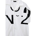 N°21 Camicia Mezza Manica tinta unita Cn Stampa Bianco per Bambino N21634 BIANCO N°21 
