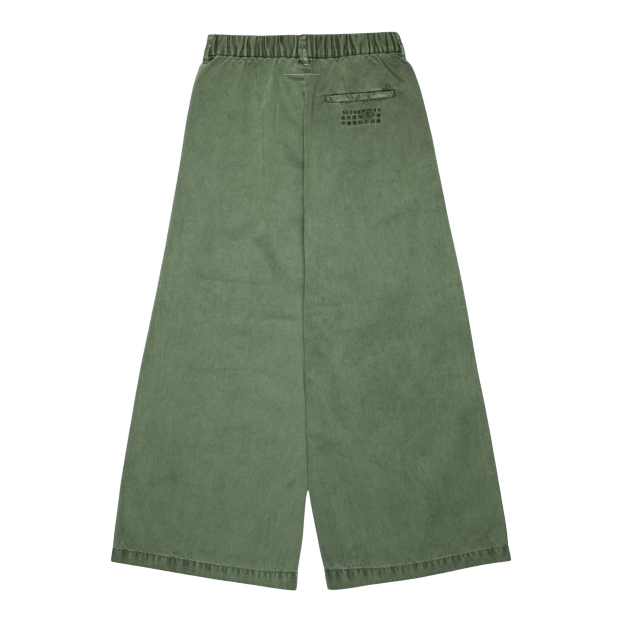 MAISON MARGIELA pantalone modello a palazzo tinta unita Verde per Bambina M60627 VERDE MAISON MARGIELA 