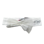 Miss Blumarine Fascia Tinta Unita con Fiocco per Neonata IA3124 BIANCO MISS BLUMARINE 