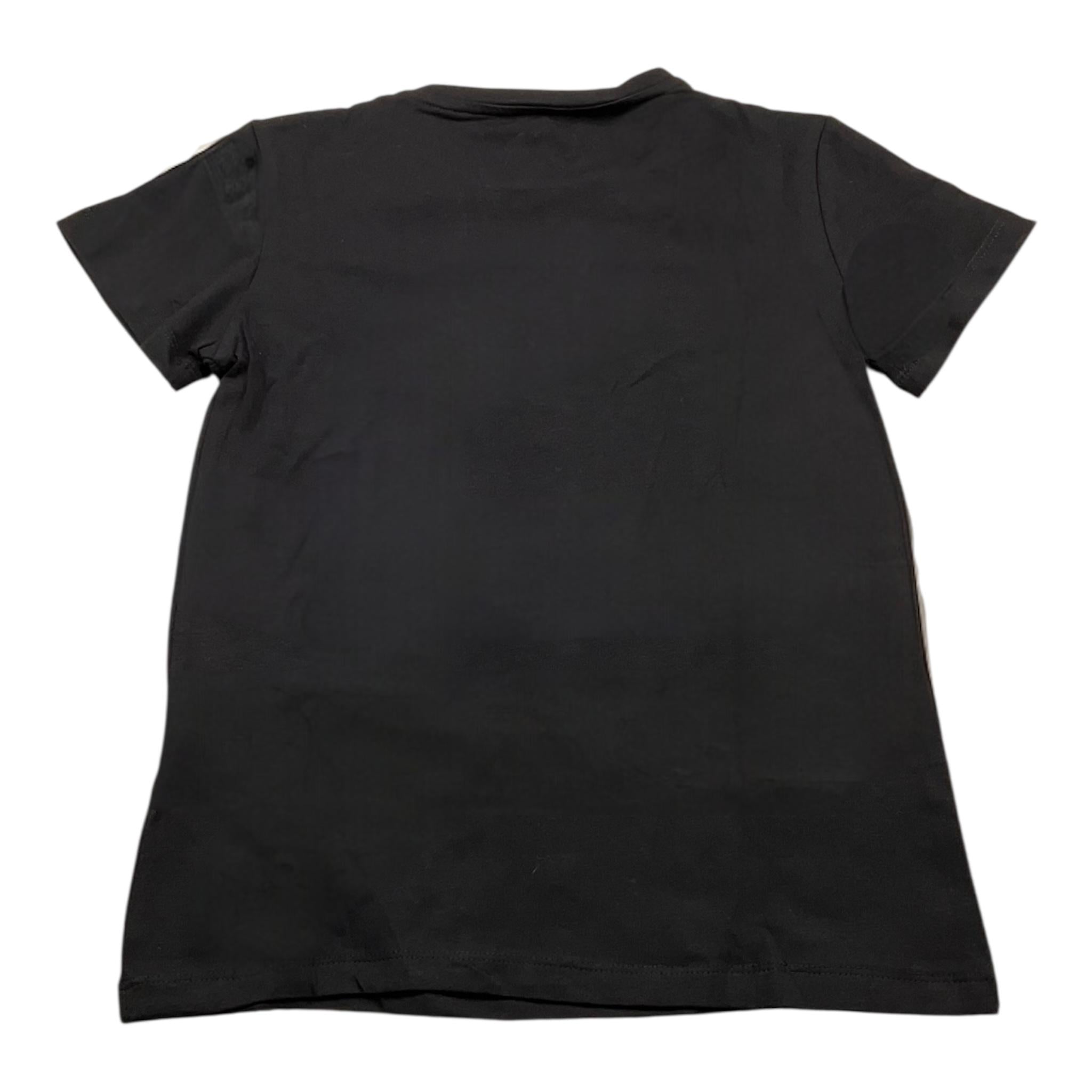 JOHN RICHMOND t-shirt tinta unita girocollo con stampa brillantini Nero per Bambina RGA24150TSX NERO JOHN RICHMOND 