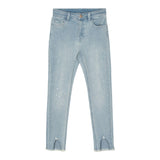 Twinset Jeans Plain With Light Blue Glitter For Girls