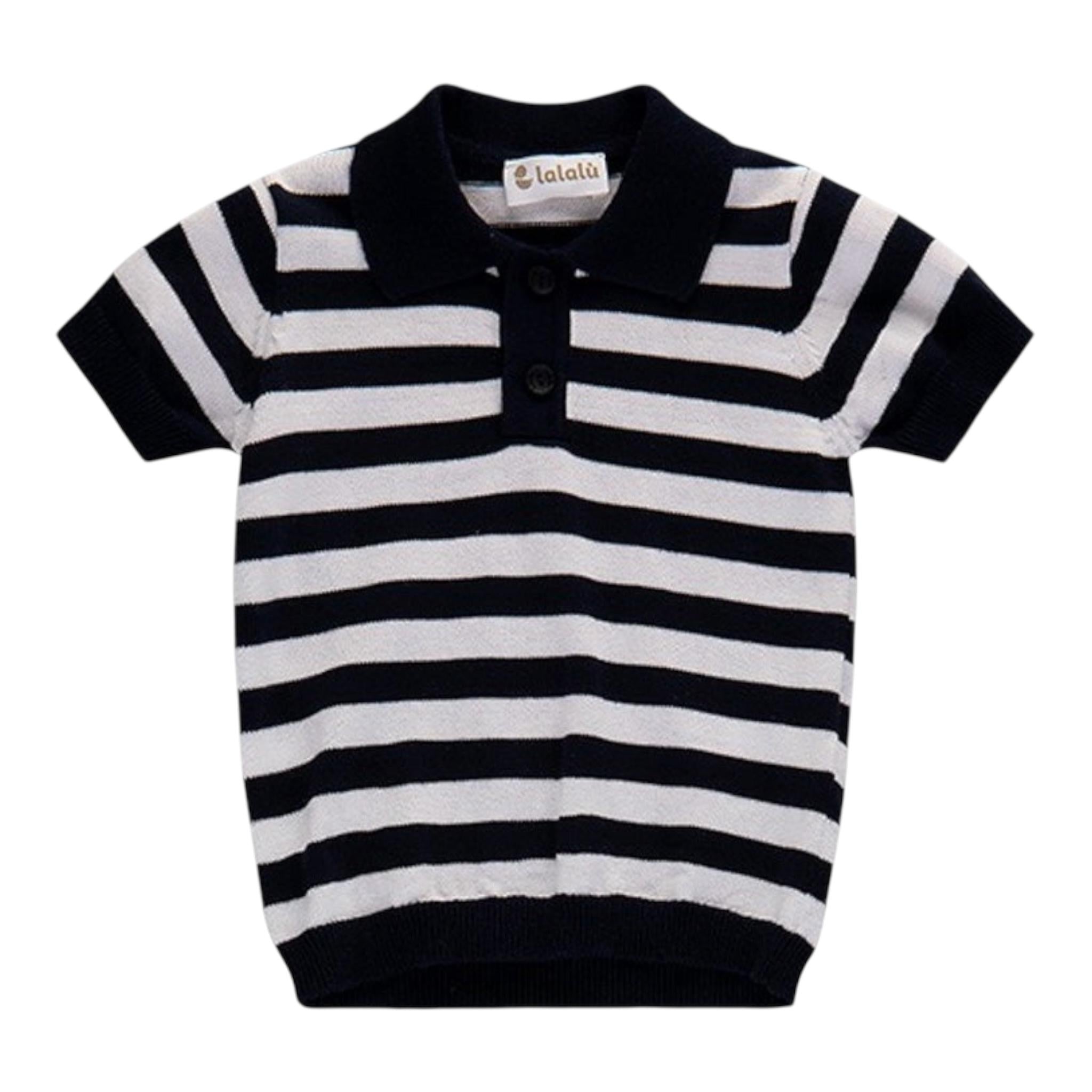 Lalalu' Completo 2 Pezzi Polo-Pantalone per Neonato CTL04P BIANCO/BLU LALALU' 