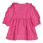 STELLA McCARTNEY abito tinta unita con rouches Fuxia per Bambina TT1G20 FUXIA STELLA McCARTNEY 