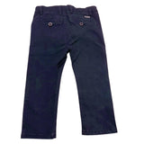 Guess Plain Trousers With Adjustable Waistband Blue For Newborn