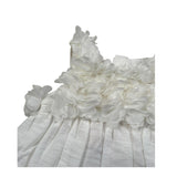 Please Abito Giromanica Tinta Unita con Tulle per Neonata AB36370G73 BIANCO PLEASE 