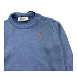 TRUSSARDI maglia girocollo tinta unita Azzurro per Bambino TIA25104 AZZURRO TRUSSARDI 
