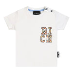 John Richmond Completo 2 Pezzi T-Shirt-Bermuda Bicolore per Neonato RIP25050CJ BIANCO/AZZURRO JOHN RICHMOND 