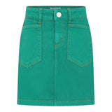 Kenzo Gonna Tinta Unita con Girovita Regolabile per Bambina K60908 VERDE KENZO 