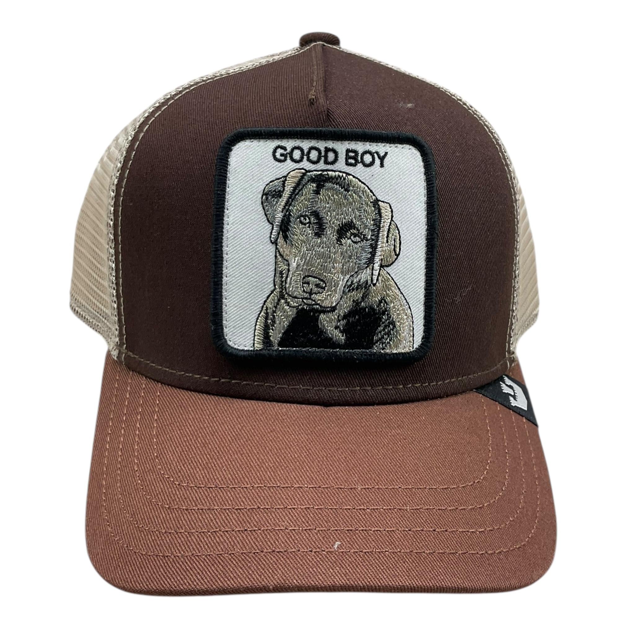 GOORIN BROS berretto tinta unita con ricamo cane Marrone per Bambino 201001 MARRONE GOORIN BROS 