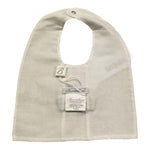 Barcellino Bavetta Tinta Unita con Papillon Applicato per Neonato 120106 BIANCO BARCELLINO 