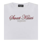 The North Face T-Shirt tinta unita con Stampa Bianco per Bambina DQ2728 BIANCO THE NORTH FACE 