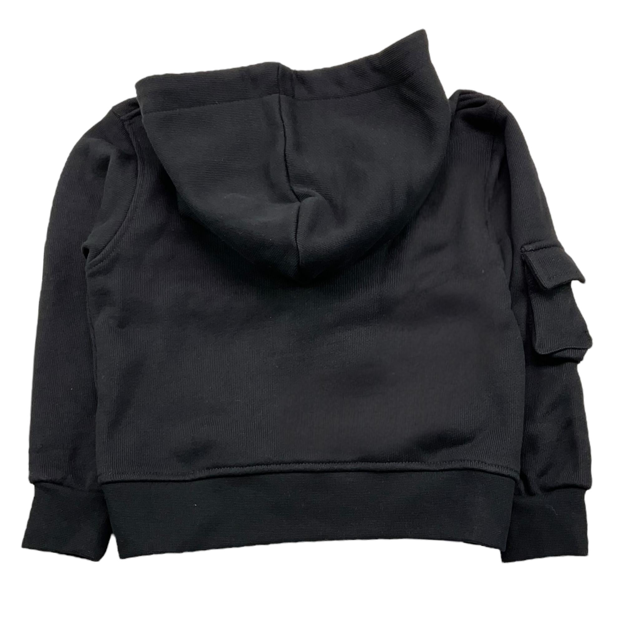 I'M BRIAN felpa chiusa con cappuccio tinta unita Nero per Bambino F3125J NERO I'M BRIAN 