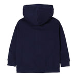 Tommy Hilfiger Felpa con Bottoni E Cappuccio Tinta Unita per Bambino KB0KB09314 BLU TOMMY HILFIGER 