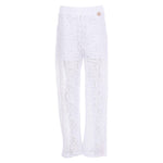 Twinset Pantalone tinta unita Traforato Bianco per Bambina 251GJ2QR4X BIANCO TWINSET 