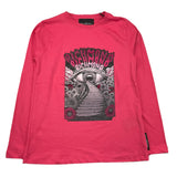 JOHN RICHMOND shirt girocollo tinta unita con stampa in contrasto Rosa per Bambina RGA25064TS ROSA JOHN RICHMOND 