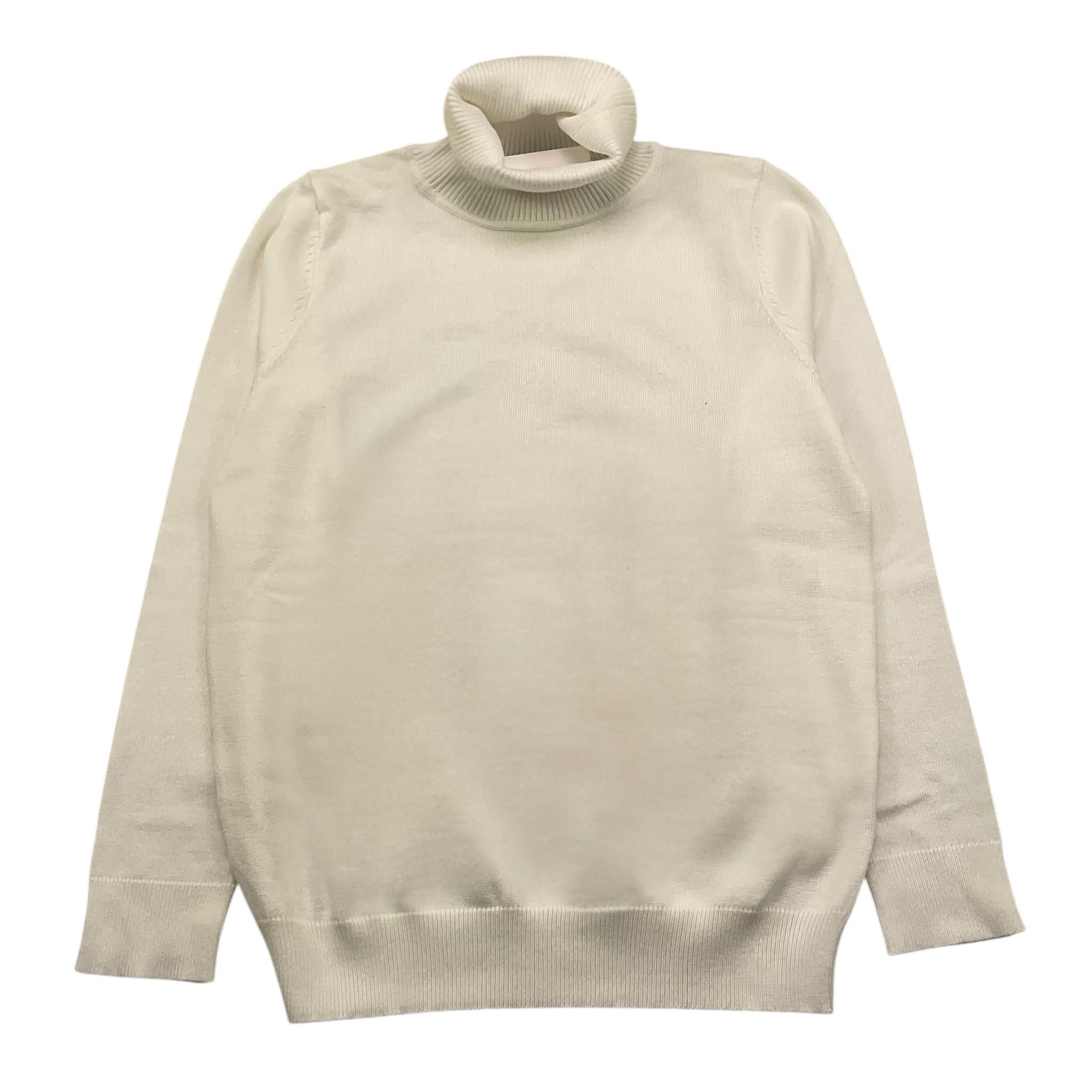 OVER-D maglia collo alto tinta unita Bianco per Bambino OK101SMG BIANCO OVER-D 