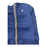K-WAY felpa tinta unita con zip e cappuccio Blu per Bambino K2124RW BLU K-WAY 