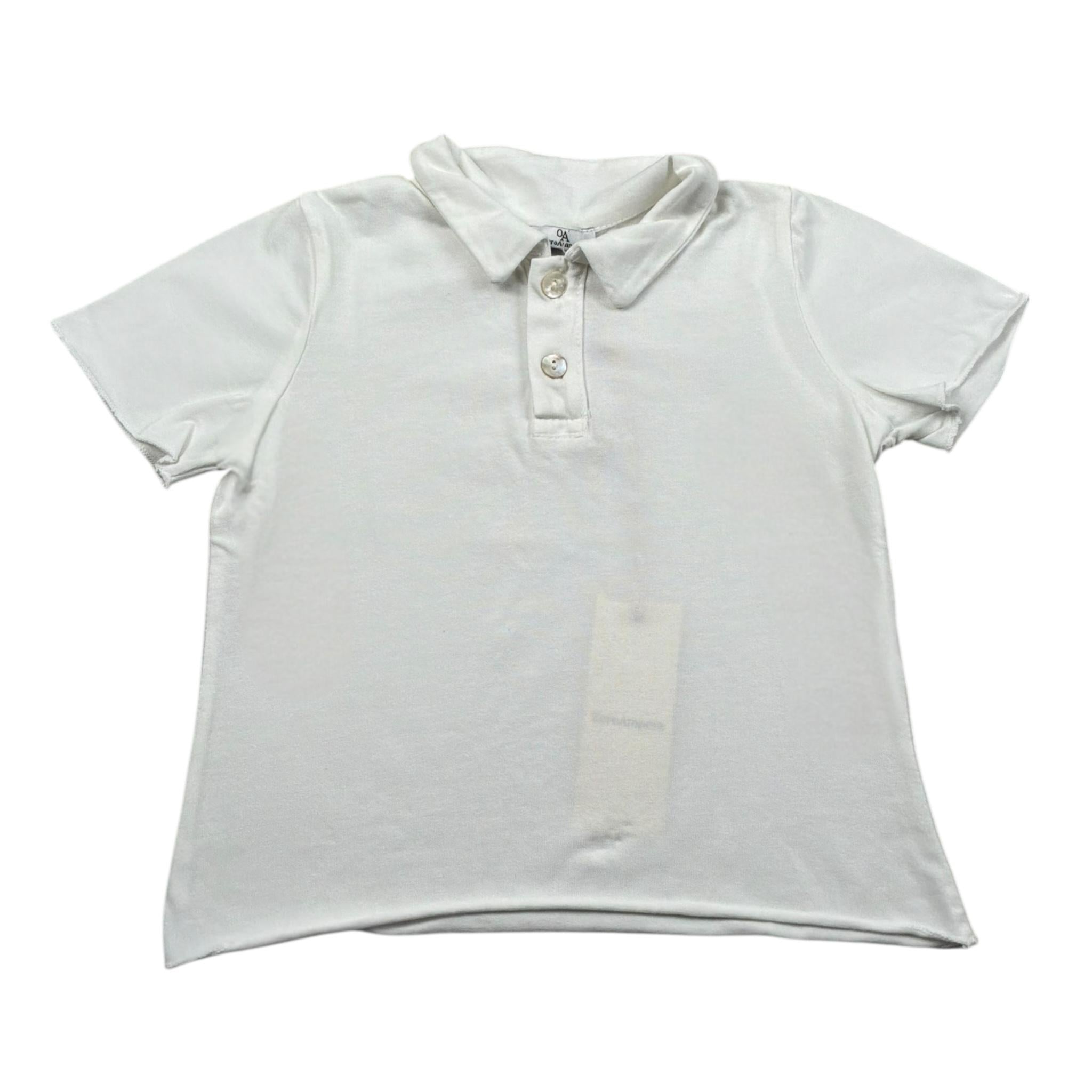 Zero Ampere Polo Mezza Manica Tinta Unita per Neonato POLON BIANCO ZERO AMPERE 