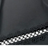 Alice Pi Pantalone Tinta Unita Modello A Palazzo per Bambina 2423 NERO ALICE PI 