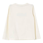 Liu Jo Shirt Tinta Unita Girocollo con Brillantini per Bambina KF4069 PANNA LIU JO 