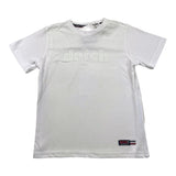 Datch T-Shirt Crew Neck Solid Color With Print White For Boys
