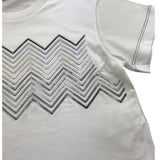 Missoni T-Shirt Girocollo Tinta Unita con Paillettes per Bambina MV8A31 BIANCO MISSONI 