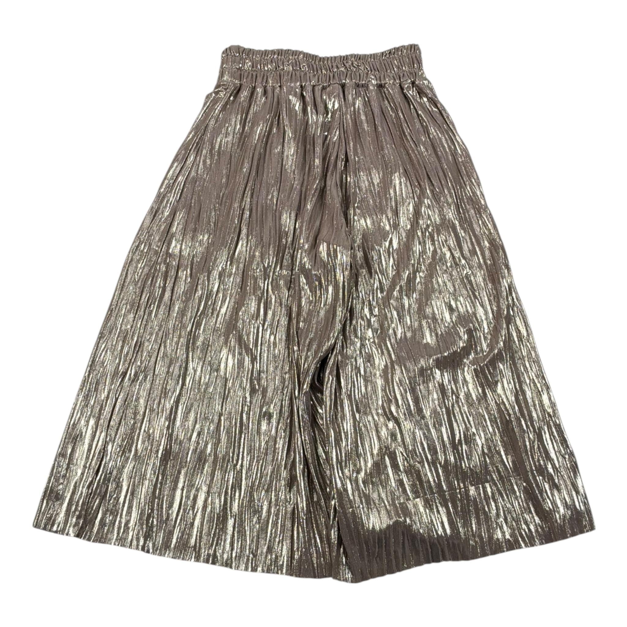 Magil Pantalone Tinta Unita Modello A Palazzo per Bambina FN25175 BRONZO MAGIL 