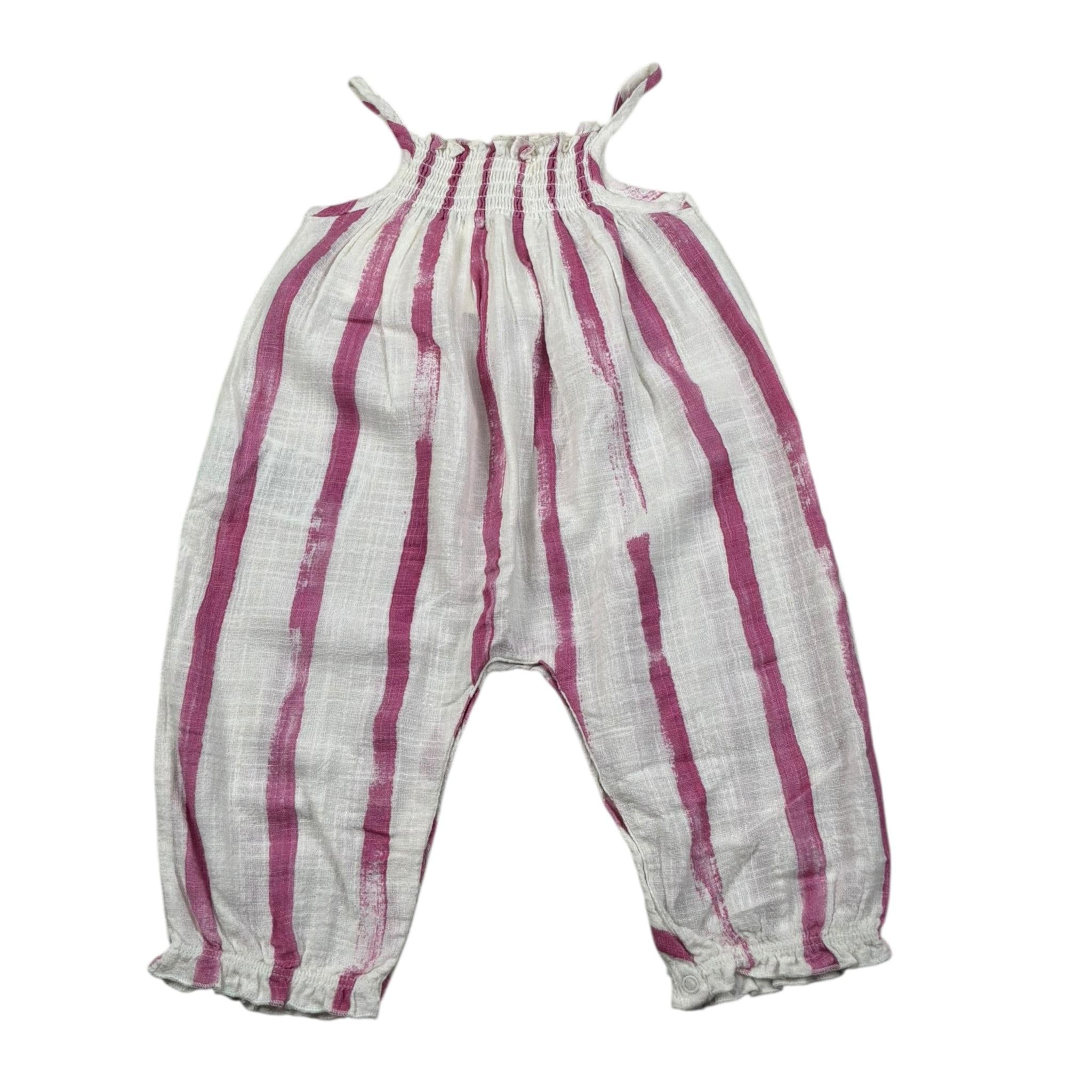 Play Up Salopette Fantasia A Righe per Neonata PA022AQ11503 BIANCO/ROSA PLAY UP 