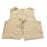 Zhoe & Tobiah Gilet Tinta Unita per Bambina LYT4F PANNA ZHOE & TOBIAH 