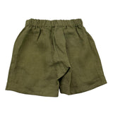 La Stupenderia Bermuda Tinta Unita con Elastico In Vita per Bambino TCBR71 VERDE LA STUPENDERIA 