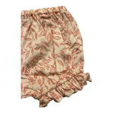 Wedoble Plain Pink Printed Culotte For Baby Girl