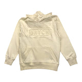Datch Solid Color Hoodie With Beige Print For Boys