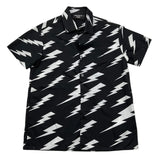 Neil Barrett Boys Black Lightning Print Solid Half Sleeve Shirt