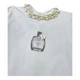 Le Bebe Abito Manica Lunga Tinta Unita con Gonna Tulle per Neonata LBG0465 BIANCO LE BEBE 