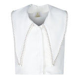 Fun &amp; Fun Top Sleeveless Plain with White Appliques for Girls