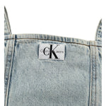 Calvin Klein Top In Denim tinta unita Azzurro per Bambina IG0IG02389 AZZURRO CALVIN KLEIN 