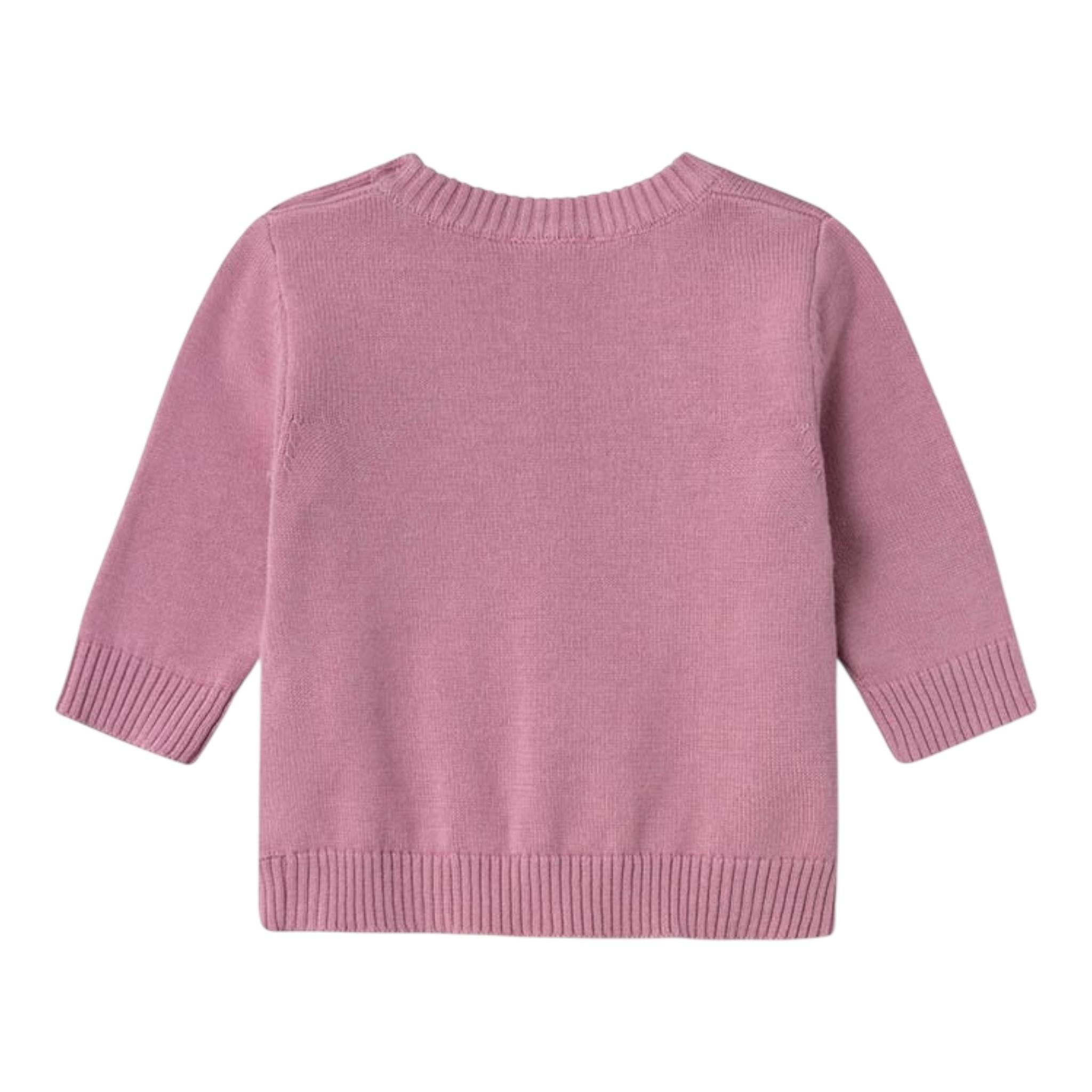 NAME IT maglia girocollo tinta unita con stampa Rosa per Neonata 13233108 ROSA NAME IT 