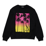 Dsquared2 Crewneck Sweatshirt Solid Color With Print Black For Boys