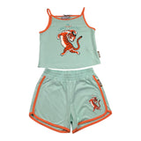 Just Cavalli Completo 2 Pezzi Canotta-Shorts per Bambina JGP26102CJ VERDE ACQUA JUST CAVALLI 