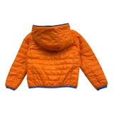 Save The Duck Two-Tone Reversible Jacket With Zip And Hood Blue/Orange For Boys