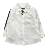 Daniele Alessandrini Camicia Manica Lunga Tinta Unita con Stampa per Neonato 1291C0826X PANNA DANIELE ALESSANDRINI 