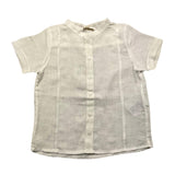 Wedoble Solid Color Korean Collar Cream Half Sleeve Shirt For Baby