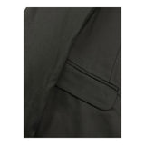 Sp1 Black Single Breasted Solid Color Jacket For Boys