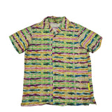 4Giveness Solid Color Half Sleeve Shirt With Multicolor Print For Boys