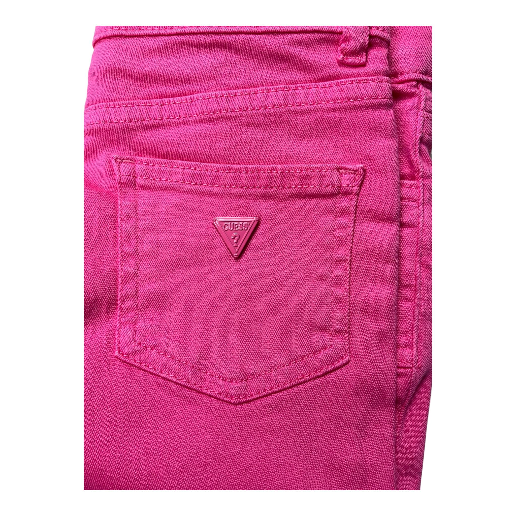 GUESS pantalone tinta unita modello a zampa con girovita regolabile Fuxia per Bambina K4YB00WE620 FUXIA GUESS 