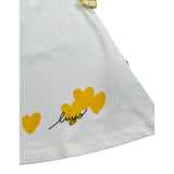 Liu Jo Abito Giromanica tinta unita con Ricami Bianco per Neonata KA3187 BIANCO LIU JO 