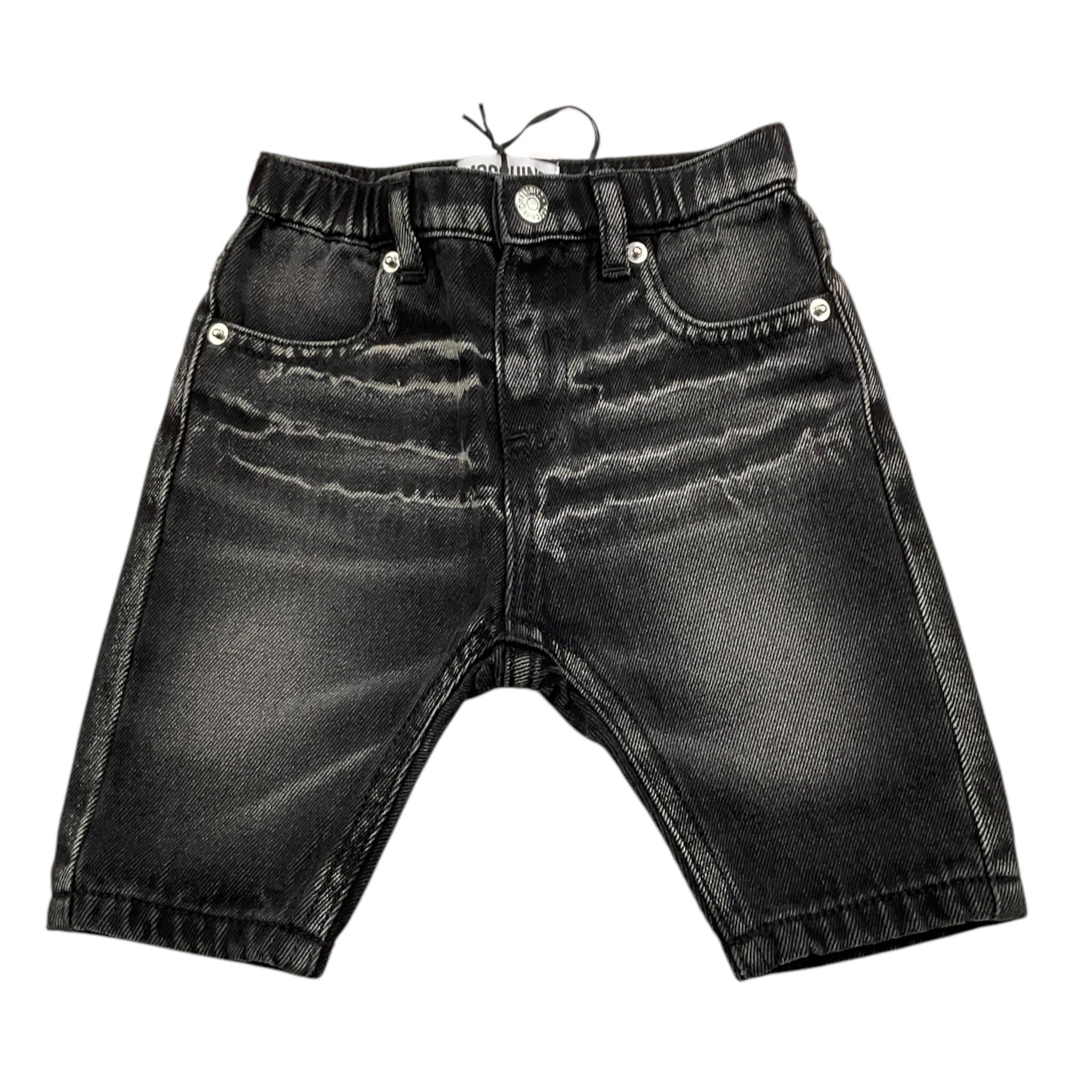 MOSCHINO jeans tinta unita con bottone Nero per Neonato MUP05M NERO MOSCHINO 