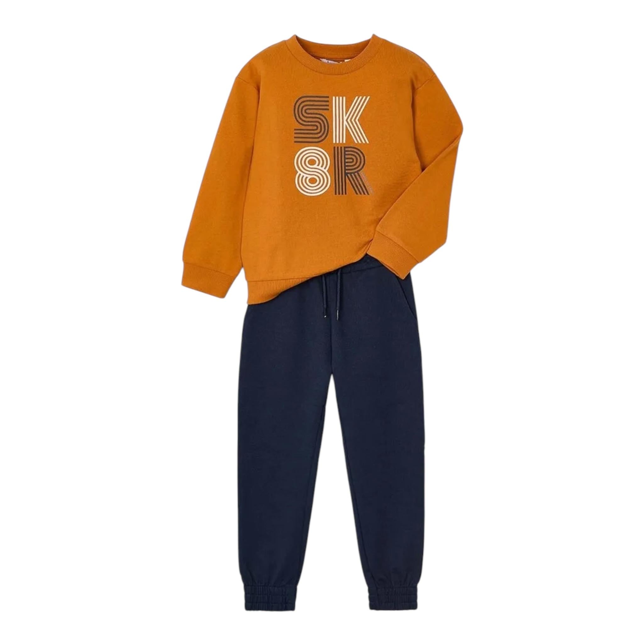 MAYORAL completo 2pz felpa-pantalone bicolore Arancione per Bambino 4883 ARANCIONE MAYORAL 