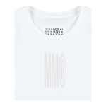 Maison Margiela T-Shirt Girocollo Tinta Unita con Stampa per Bambina M60806M BIANCO MAISON MARGIELA 