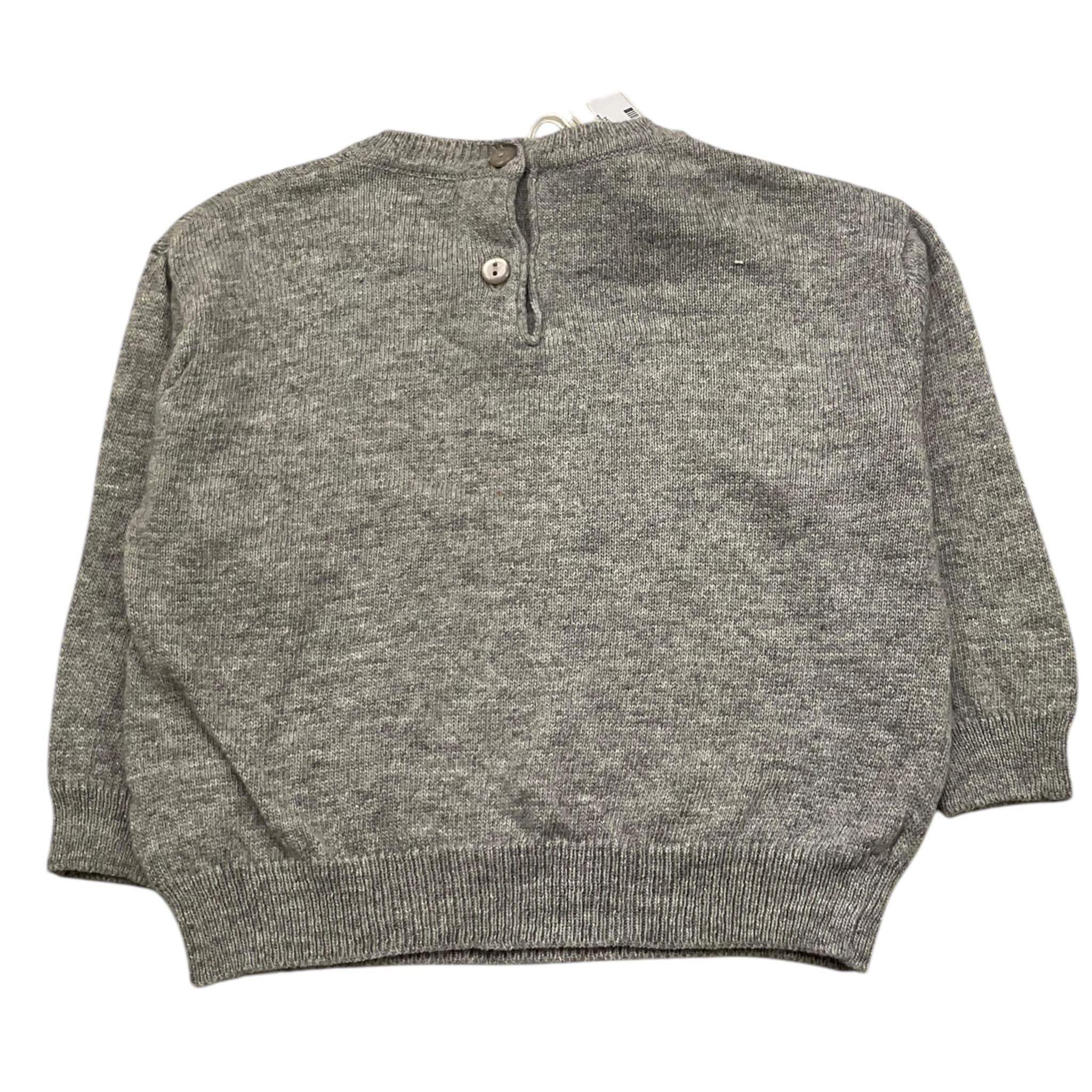 LE BEBE' maglia girocollo tinta unita cn stampa orso Grigio per Neonato LBG6134 GRIGIO LE BEBE' 